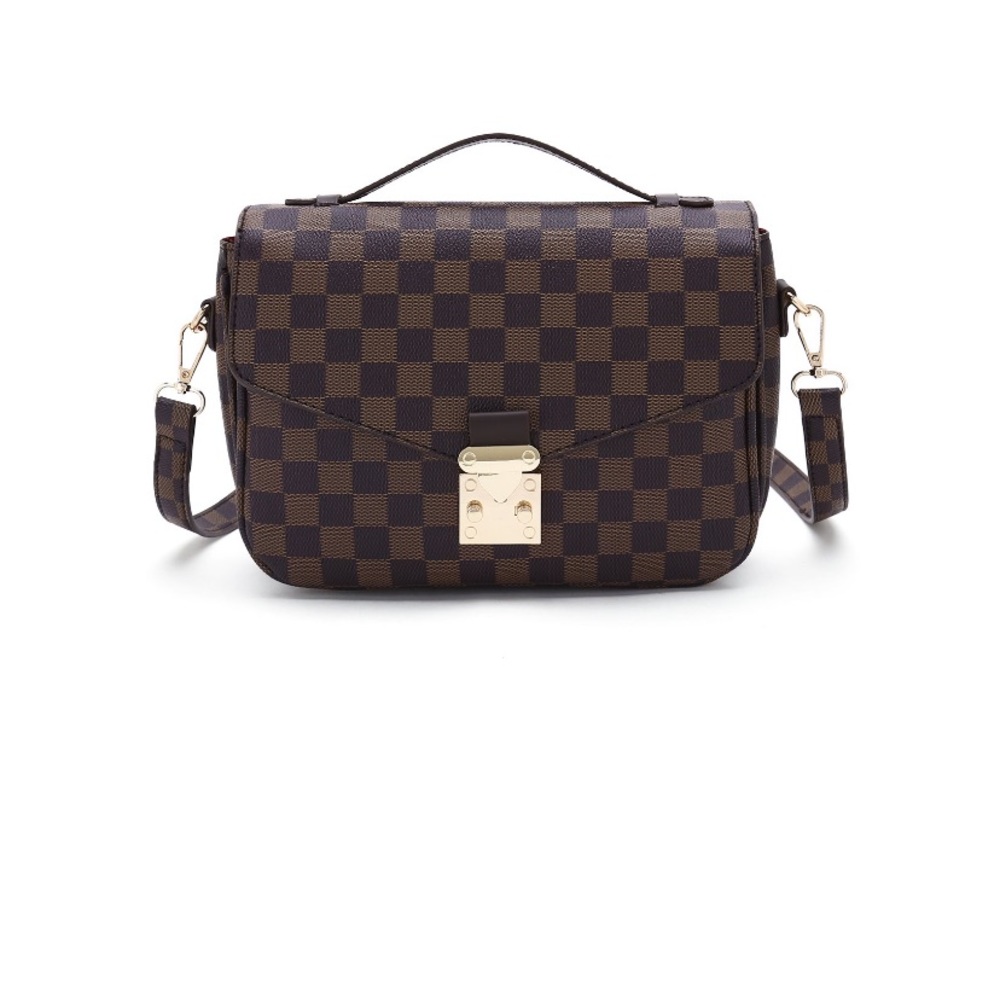 Checkered crossbody bag